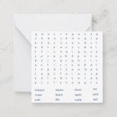 Carte De Correspondance Salle de classe de mer Saint-Valentin (Dos)