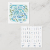 Carte De Correspondance Salle de classe de mer Saint-Valentin (Devant / Derrière)