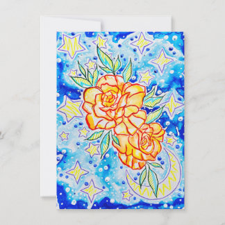 Carte De Correspondance Salutation de roses