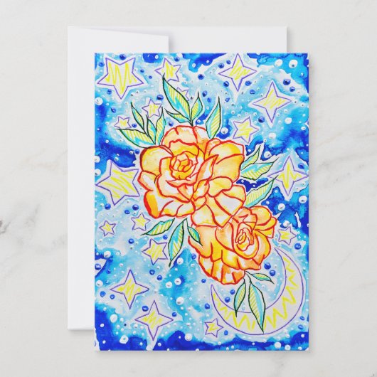 Carte De Correspondance Salutation de roses (Devant)