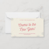 Carte De Correspondance Salutations au Nouvel An (Devant)