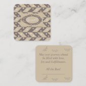 Carte De Correspondance Salutations d'adieu (Devant / Derrière)