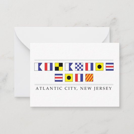 Carte De Correspondance Salutations de Atlantic City (Devant)