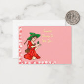 Carte De Correspondance Salutations de printemps païennes (Devant/Arrière en situation)
