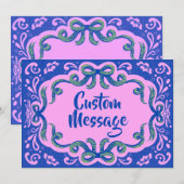 Carte De Correspondance Salutations Glamour (Devant / Derrière)