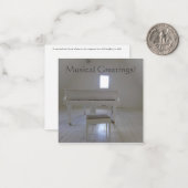 Carte De Correspondance Salutations musicales ! (Devant/Arrière en situation)