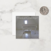 Carte De Correspondance Salutations musicales ! (Devant/Arrière en situation)