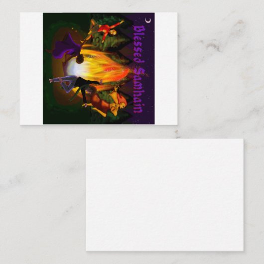 Carte De Correspondance Samhain (Devant / Derrière)