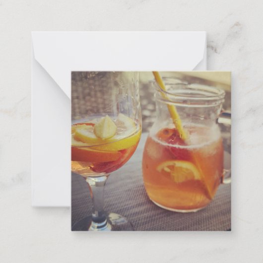 Carte De Correspondance Sangria et Soleil (Devant)