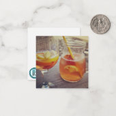 Carte De Correspondance Sangria et Soleil (Devant/Arrière en situation)