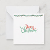 Carte De Correspondance Santa Noël de notre maison à la vôtre (Dos)