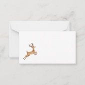 Carte De Correspondance Santa Reindeers Christmas  (Dos)