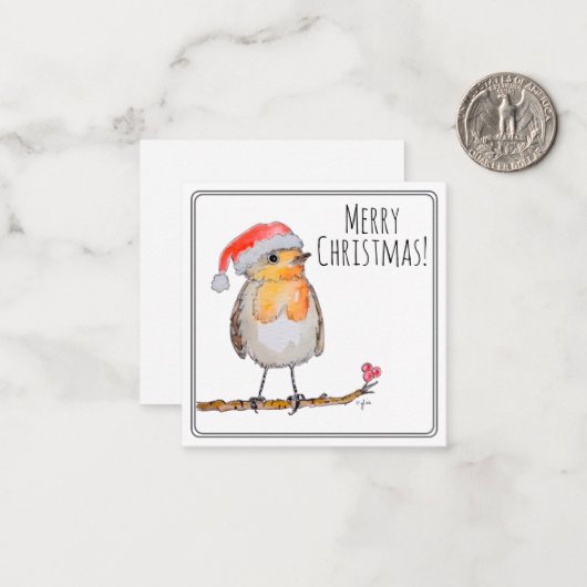 Carte De Correspondance Santa Robin (Devant/Arrière en situation)