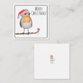 Carte De Correspondance Santa Robin (Devant / Derrière)