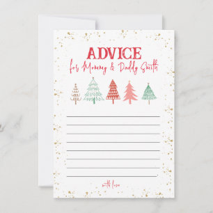 Carte De Correspondance Sapin de Noël, Conseils pour les parents sur la Ba