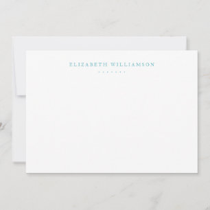 Carte De Correspondance Sapphire professionnel minimaliste moderne bleu