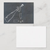 Carte De Correspondance Saupoudrer le liège de champagne (Devant / Derrière)