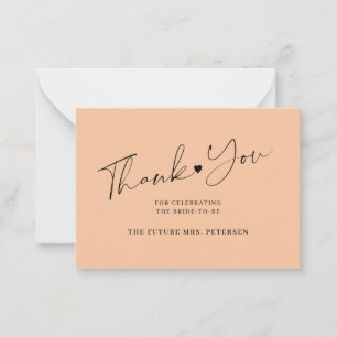 Carte De Correspondance Scénario de baby shower de mariage budget merci pê