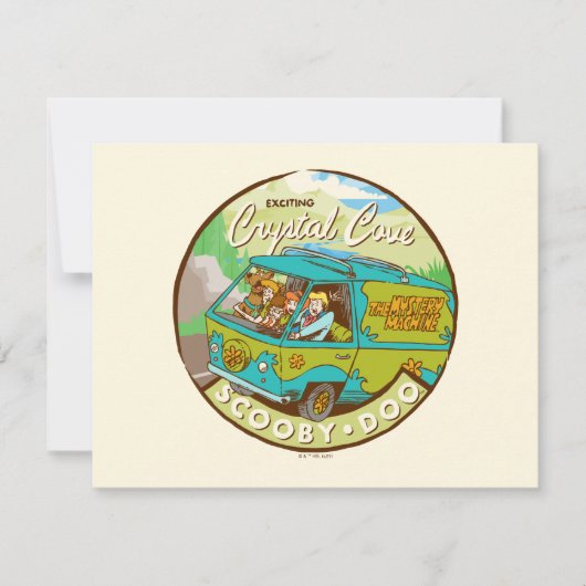 Carte De Correspondance Scooby-Doo | Gang Traversant "Crystal Cove" (Devant)