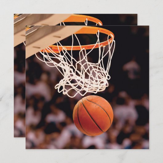 Carte De Correspondance Scoring de basket-ball (Devant / Derrière)