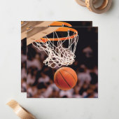 Carte De Correspondance Scoring de basket-ball (Devant/Arrière en situation)