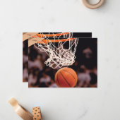 Carte De Correspondance Scoring de basket-ball (Devant/Arrière en situation)