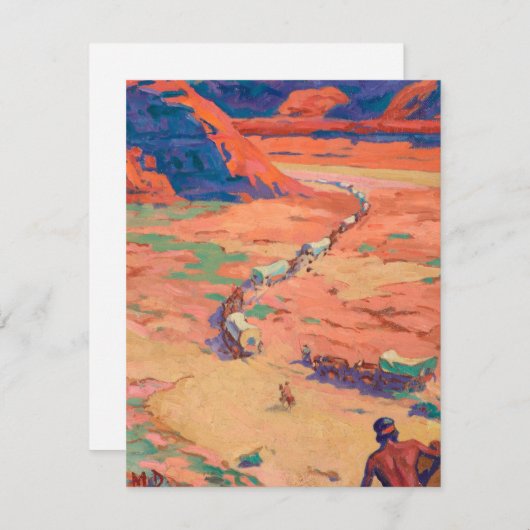 Carte De Correspondance Scouter les intrus par Maynard Dixon (Devant / Derrière)