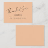 Carte De Correspondance Script de douche nuptiale budget pêche merci (Devant / Derrière)