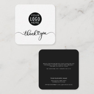 Carte De Correspondance Script de logo d'entreprise personnalisé pour les 