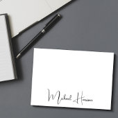 Carte De Correspondance Script de signature moderne Monogramme