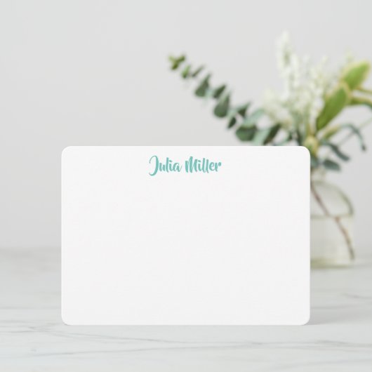 Carte De Correspondance Script d'écriture manuscrite de brosse Lumière per (Debout devant)