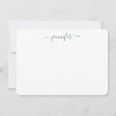 Carte De Correspondance Script d'écriture manuscrite tendance Personnalisé (Devant)