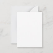 Carte De Correspondance Script du baby shower budgétaire merci (Dos)