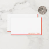 Carte De Correspondance Script manuscrit Monogramme Élégant Simple (Devant/Arrière en situation)