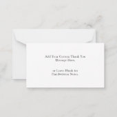 Carte De Correspondance Script moderne Mariage budget Merci de coeur (Dos)