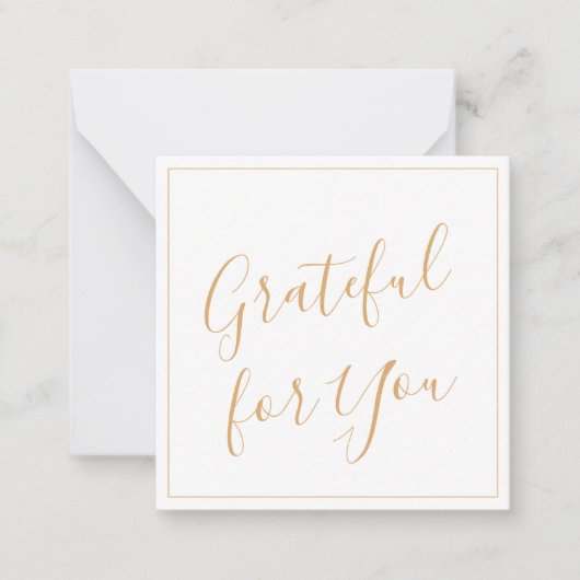 Carte De Correspondance Script reconnaissant pour vous (Devant)