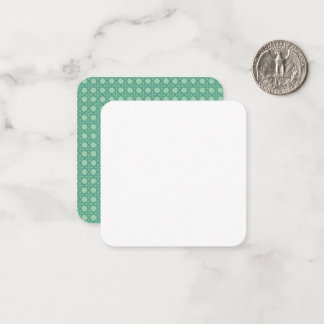 Carte De Correspondance Seafoam Rattan Flat Note Card