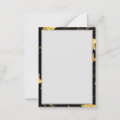 Carte De Correspondance Seamless pattern with Golden Stars (Dos)