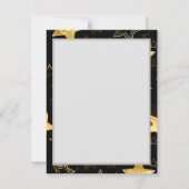 Carte De Correspondance Seamless pattern with Golden Stars (Dos)