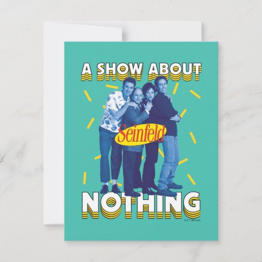 Carte De Correspondance Seinfeld | A Show About Nothing (Devant)