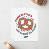 Carte De Correspondance Seinfeld | Ces Pretzels me donnent soif (Devant/Arrière en situation)