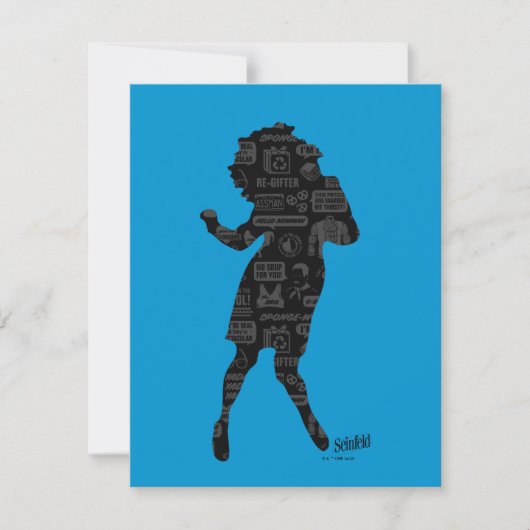 Carte De Correspondance Seinfeld | Elaine Danse Silhouette (Devant)