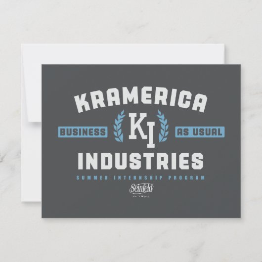 Carte De Correspondance Seinfeld | Kramerica Industries (Devant)