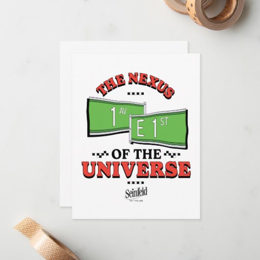 Carte De Correspondance Seinfeld | The Nexus of the Universe (Devant/Arrière en situation)