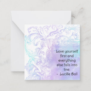 Carte De Correspondance *~* Self Love Lucille Ball AP62 Flat Note Card