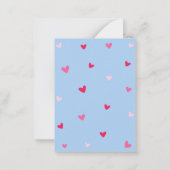 Carte De Correspondance Sending Love Mail Hearts Envelope Valentine's Day (Dos)