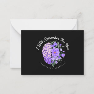 Carte De Correspondance Sensibilisation à la maladie d'Alzheimer Je me sou