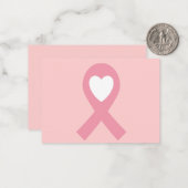 Carte De Correspondance Sensibilisation au cancer du sein (Devant/Arrière en situation)