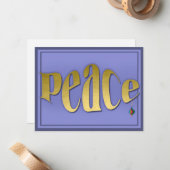 Carte De Correspondance Sentiment de paix classique mais moderne et élégan (Devant/Arrière en situation)