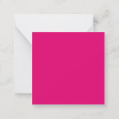 Carte De Correspondance Séquence rose vif (Dos)